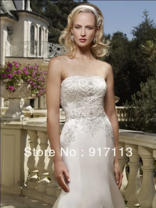 Thick champagne color embroidery Mermaid wedding dress custom all size | Свадьбы и торжества