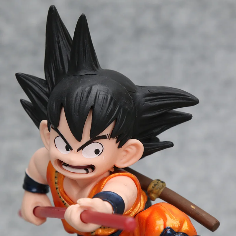 Dragon Ball Z фигурка Сон Гоку детство крилин куририн металлический цвет Стрекоза малыш Гоку драгонболл зет ПВХ фигурка модель игрушки