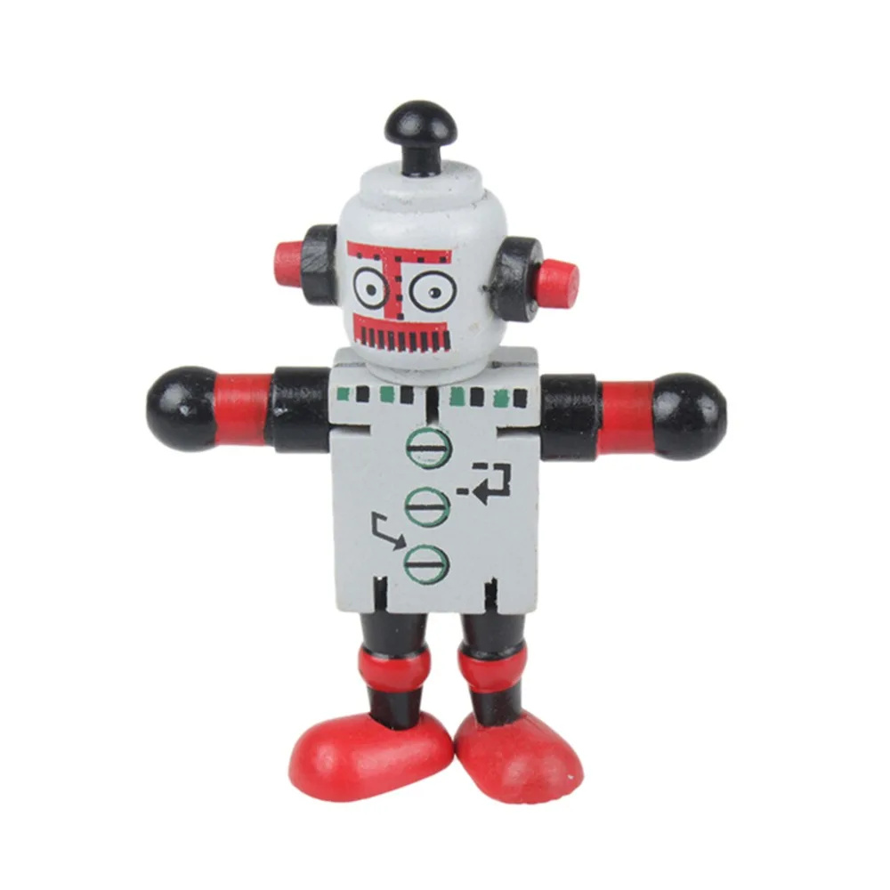 1 шт. детский Классический Деревянный робот игрушка для раннего обучения