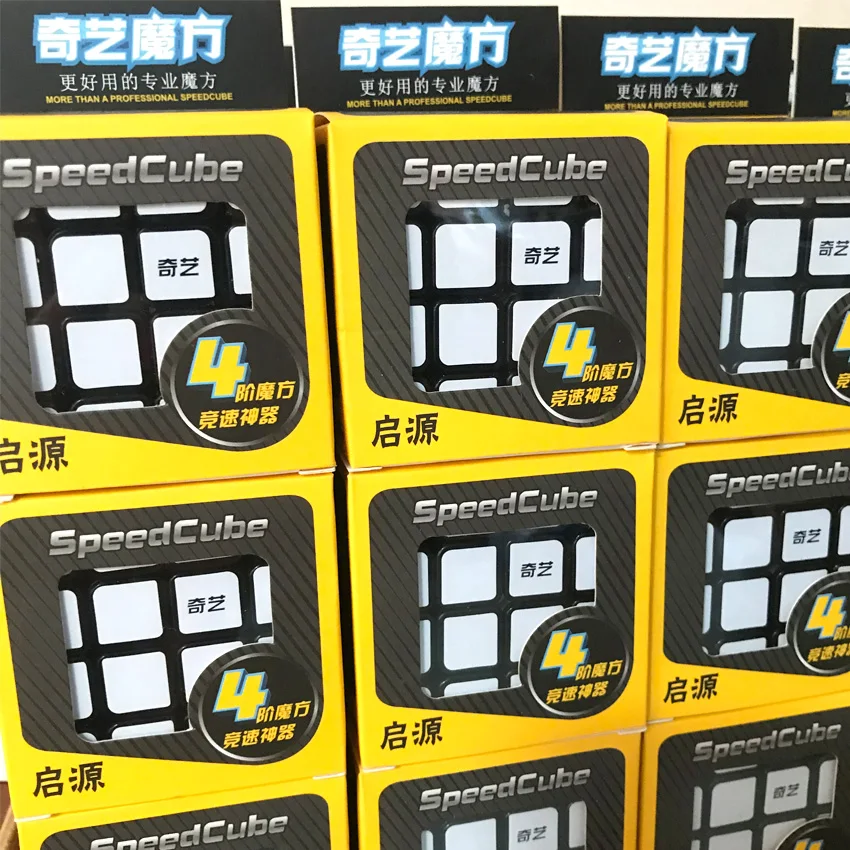 QIYI Cube 3x3x3 5 см наклейка из углеродного волокна профессиональная скорость детский