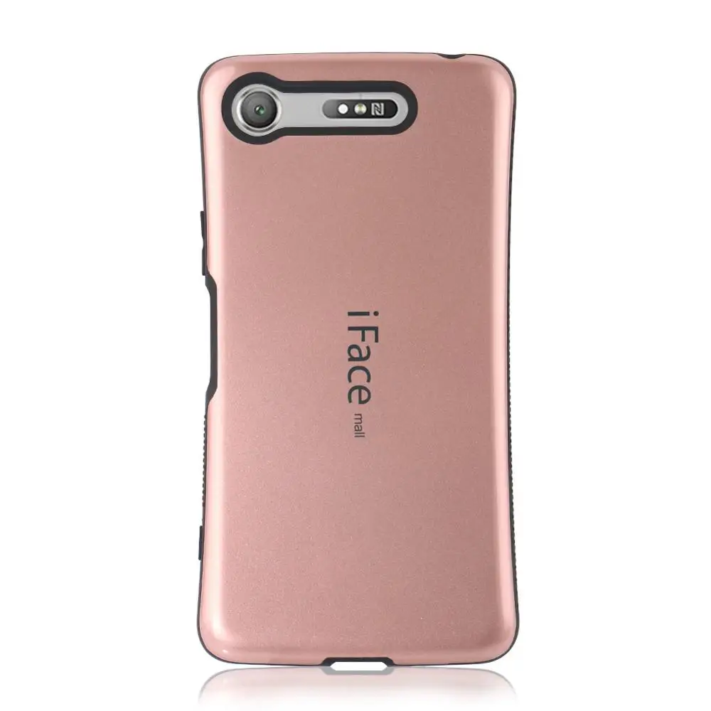Розовый IFace Mall для Xperia XZ1 Compact Чехол-гибрид сверхмощный противоударный чехол-накладка жесткая оболочка для Xperia XZ1C противоударный чехол-накладка - Цвет: Розовый