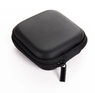 Black Square Квадратный Органайзер проводов для наушников коробка для передачи данных кабель коробка для хранения Чехол Контейнер монета наушников защитная коробка 8 см - Цвет: Black Square