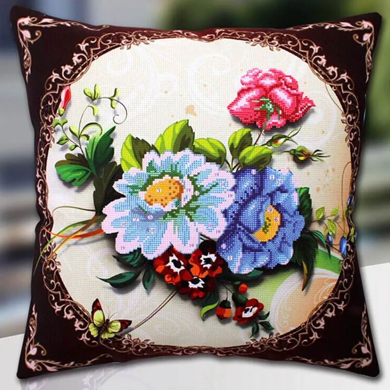 Вышивка крестом Комплект подушек для вышивания Счетный чехол типа &quotсделай