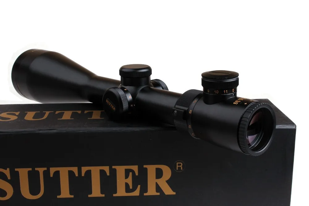 SUTTER 3 12X56 прицел R12 стекло травление сетка Красная подсветка сторона Параллакс