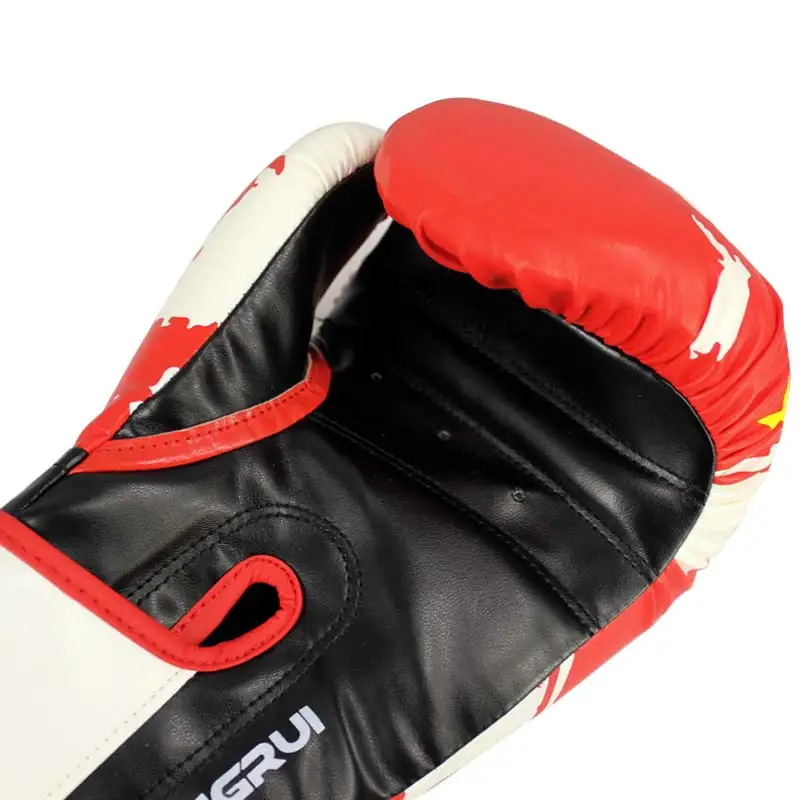 Новый стиль 10 унций Боксерские Перчатки MMA из кожи ПУ для бокса тренировка бой