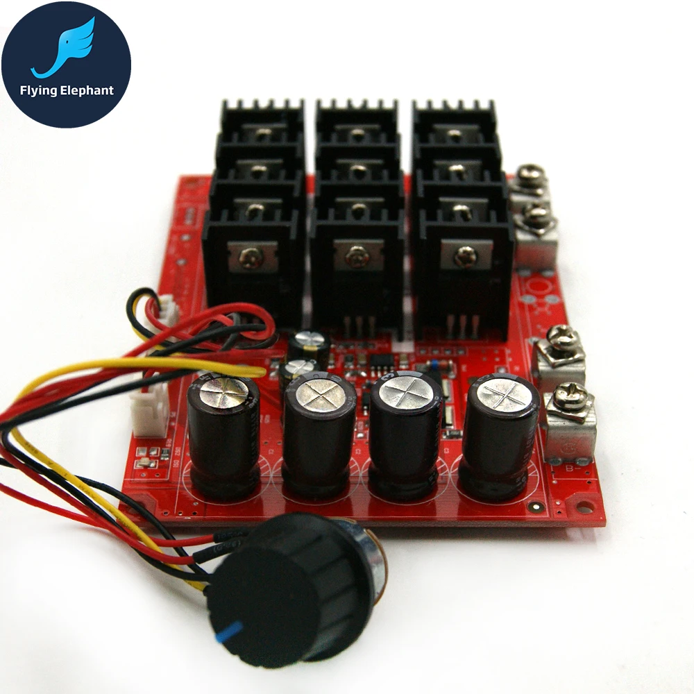 DC 10 50V PWM контроллер скорости двигателя постоянного тока 3000w (макс.) Переключатель