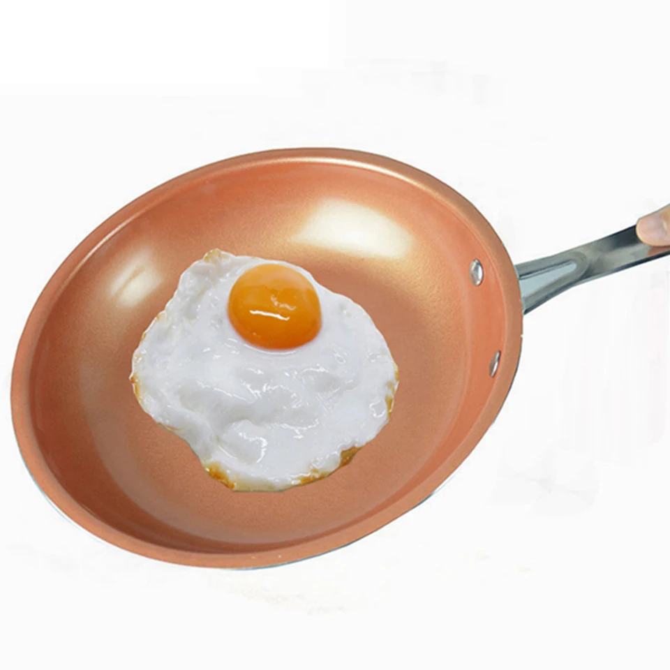 Transhome 20 см медная фотосковорода антипригарная с индукционной совместимой