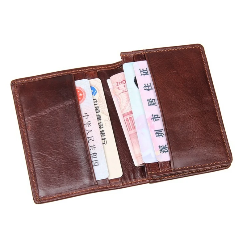 COWATHER высокое качество топ корова подлинной кожаный держатель карты для мужчины