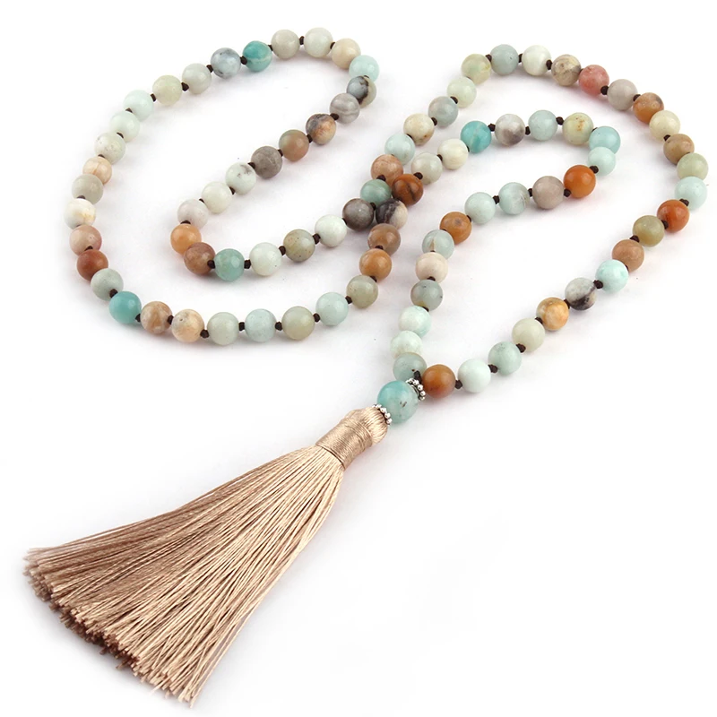 Бесплатная доставка бижутерия Artisan модные узелковые длинные Halsband камни