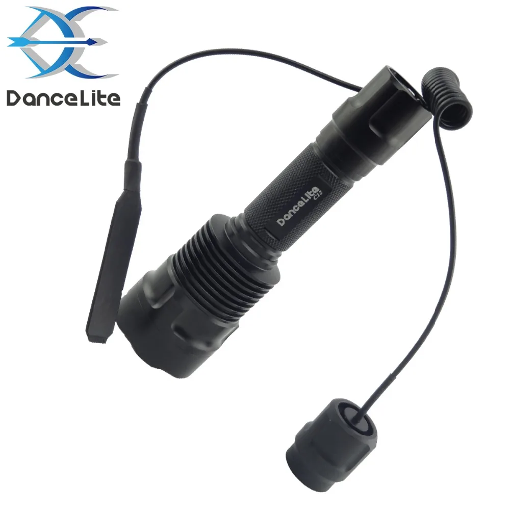 Тактический охотничий фонарик DanceLite C12 XM L2 U3 1 режим (вкл/выкл) светодиодные