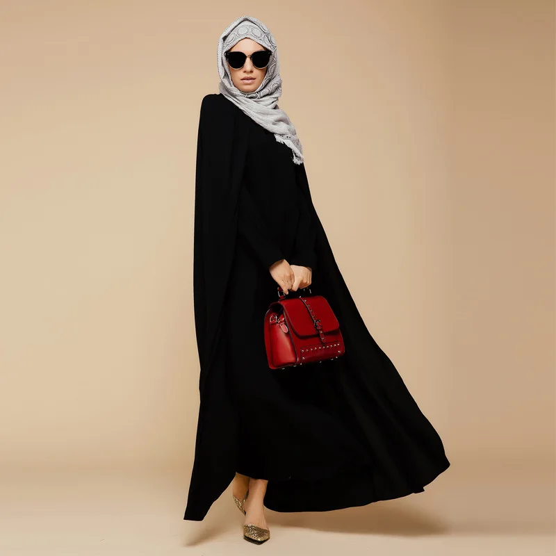 2017 новое поступление исламский черный плащ абайя мусульманское длинное платье