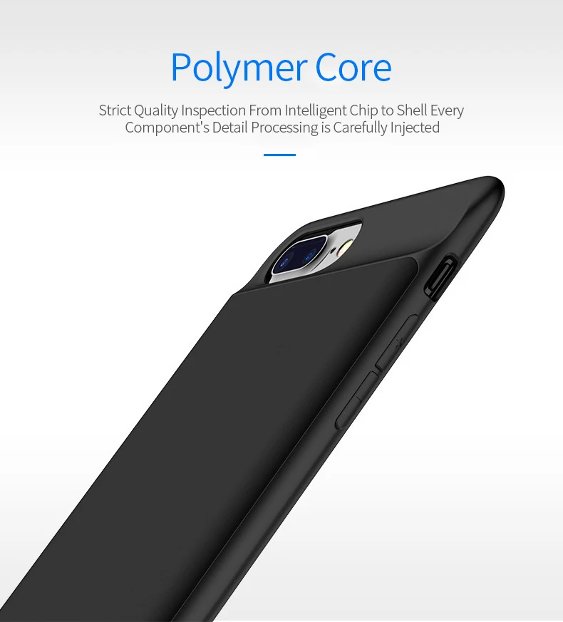 7000 мАч большой емкости задняя крышка батарейного отсека банк питания для iPhone 8 P/7