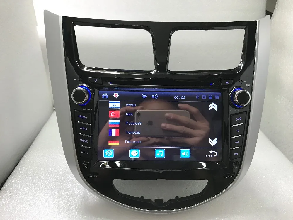 BYNCG 2 din dvd-плеер автомобиля для hyundai Solaris акцент Verna i25 с радио gps навигации Bluetooth USB карта камера