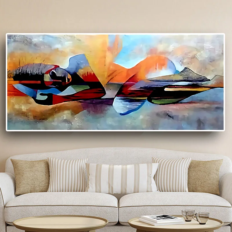 

100x200cm Watercolor Lord Buddha Abstract Oil Painting on Canvas Posters and Prints Cuadros Wall Art Pictures For Living Room