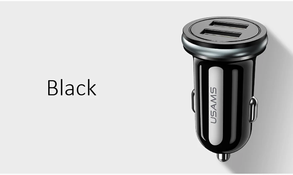 USAMS автомобильное зарядное устройство 1,2 A быстрое зарядное устройство M usb type C micro usb адаптивный кабель для зарядки iphone Xiaomi телефон автомобильное зарядное устройство