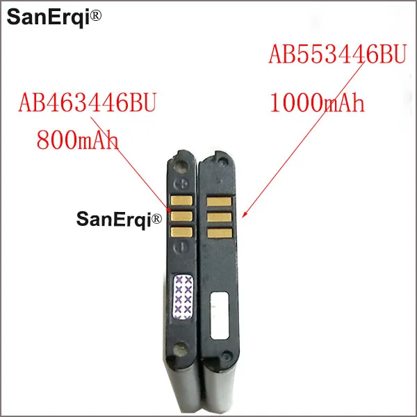 Аккумулятор 1000 мАч AB553446BU для Samsung B2100 C3300 Xplorer B100 C3300K C5212 Duos C5212i C5130 мАч|Аккумуляторы