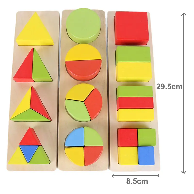 

Baby Toys Wood Tangram Jigsaw Board Early Geometric Shape Sorting Board Educational Toddler Toy For Children 2-4 Years F164Z
