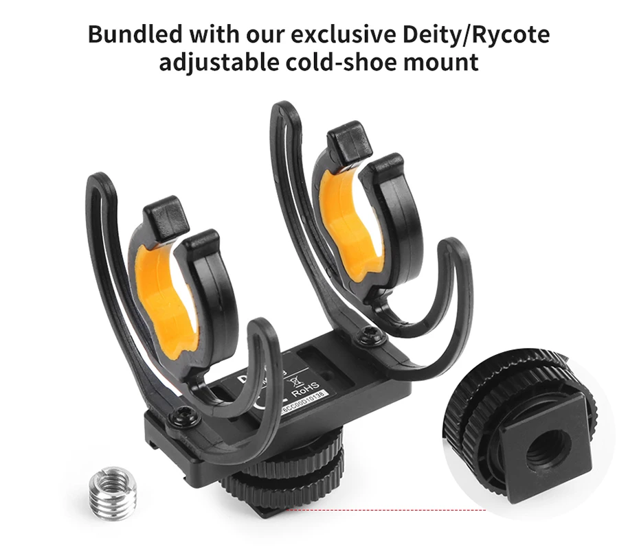 Deity V-Mic D3 Pro видео Студийный микрофон супер-кардиоидный Полярный узор Vlogging Конденсатор Запись микрофон для DSLR