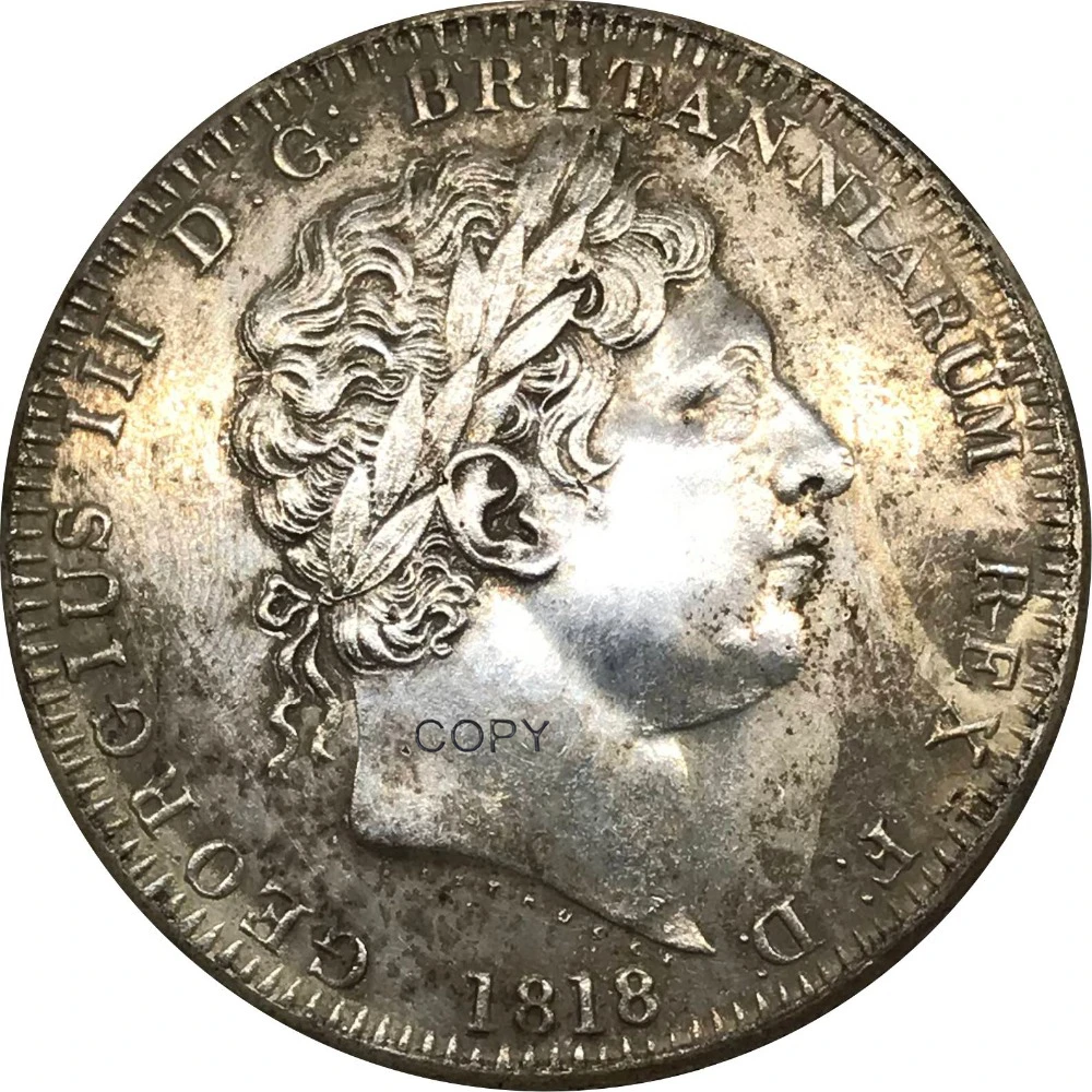 1818 Великобритания 1 одна Корона Джордж III фотокопия монета|Безвалютные монеты| |