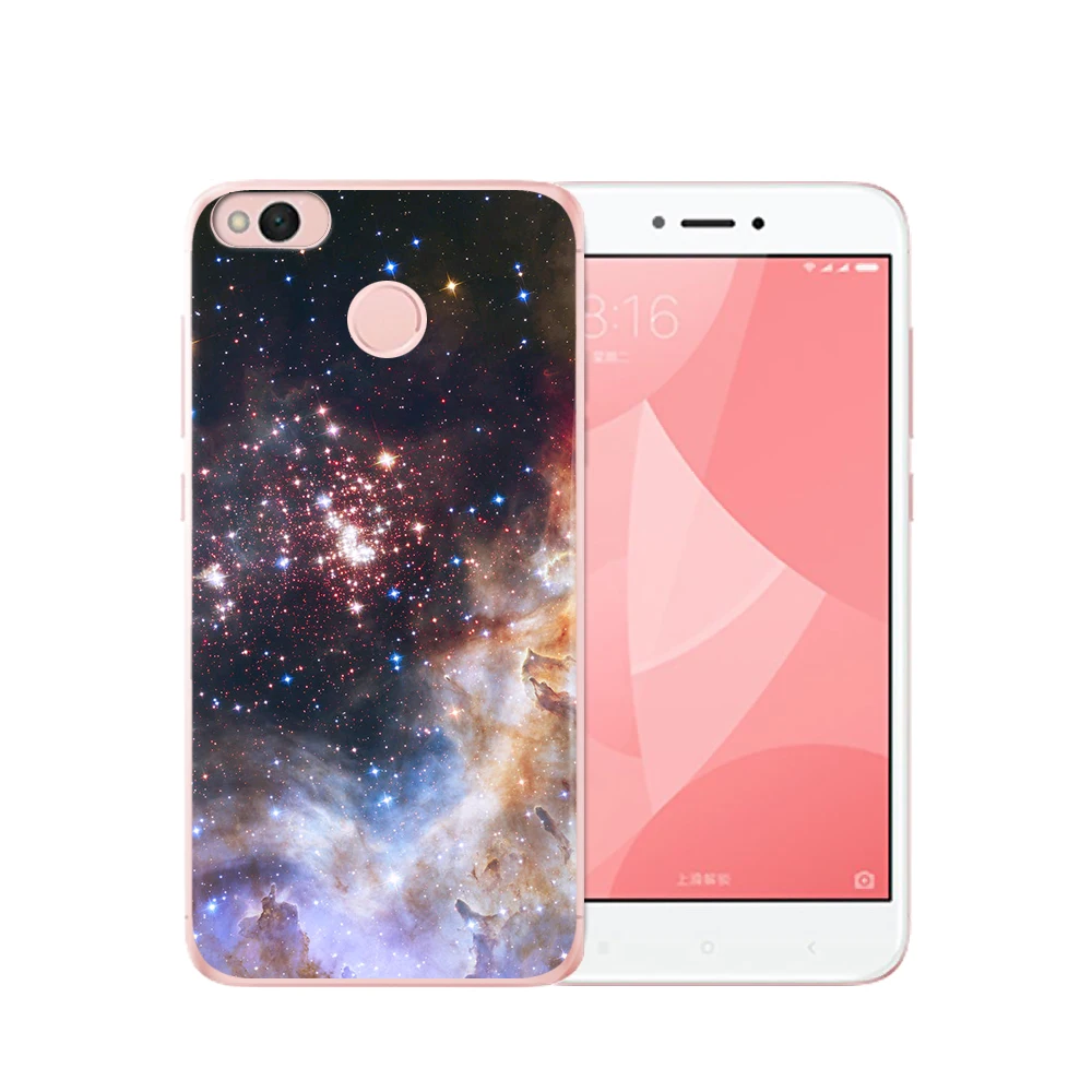 Для Coque Xiaom Redmi 3S 4 standard 4x pro 4A 5A 5 Plus Note 3 Prime 6 6A звездное небо чехол для телефона capa shell