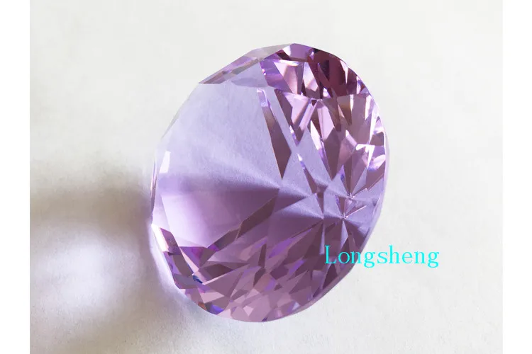 60 мм Фиолетовый Ювелирный бриллиант для украшения сада стекло гостиной