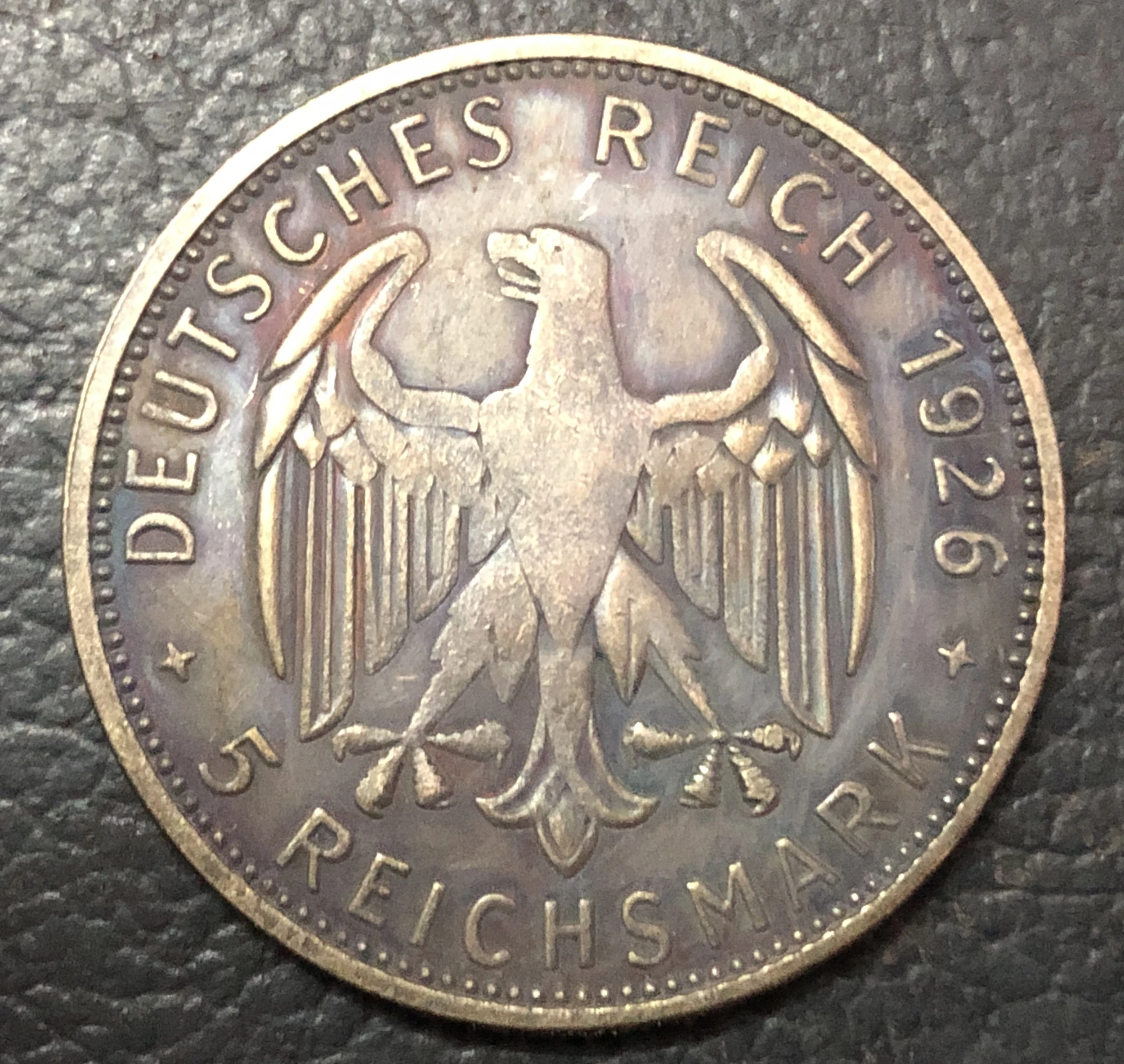 1926 Германия 5 райхsmark Friedrich von Schiller Пробный удар | Дом и сад
