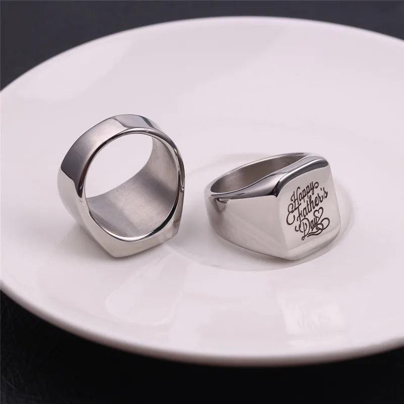 Оригинальные кольца из нержавеющей стали новые изящные полированные ювелирные