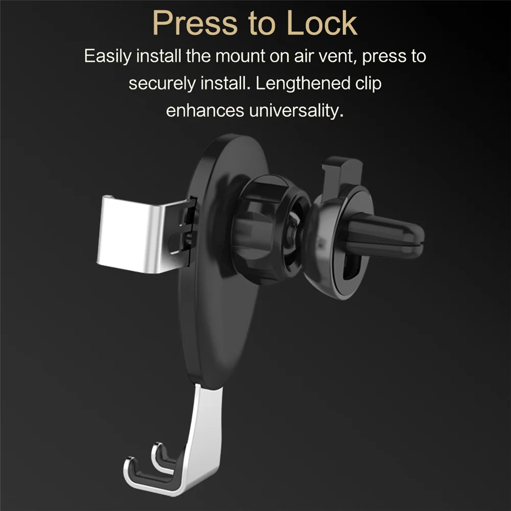 JKING Car Phone Holder Universal 4-6 inch Mobile Air Vent Mount For iPhone Samsung Gravity Bracket | Мобильные телефоны и