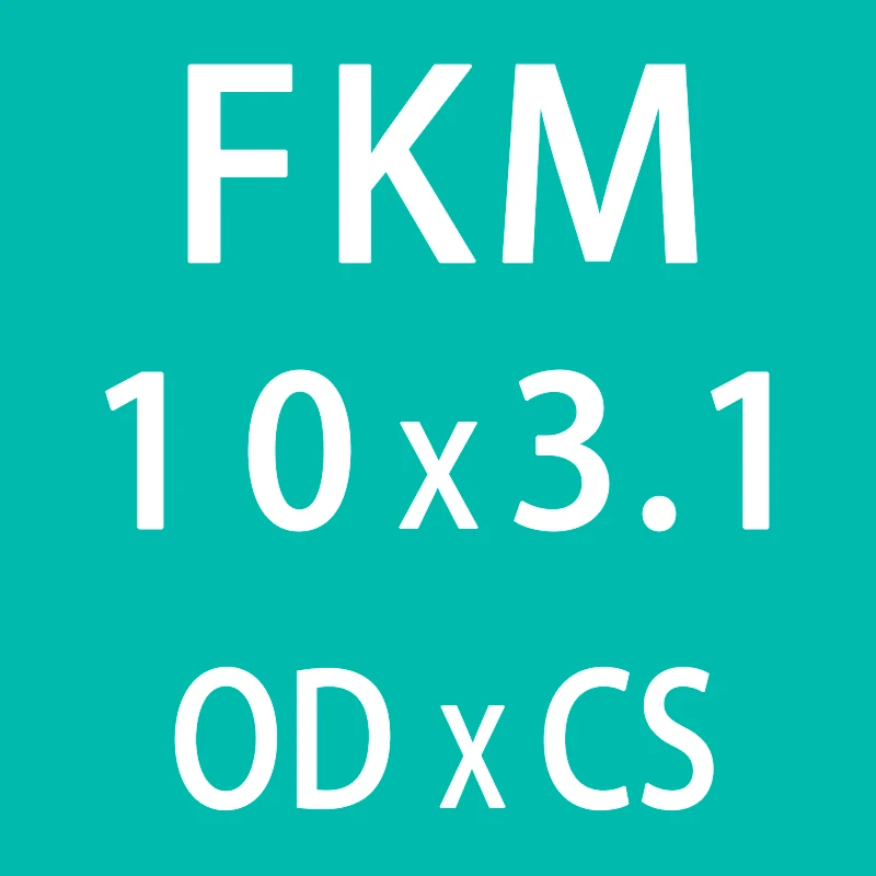 10 шт./лот резиновое кольцо зеленый FKM уплотнительное кольцо 3,1 мм Толщина OD10/11/12/13/14/15/16/17/18/19/20 мм уплотнительные кольца масло для уплотнения прокладки шайба - Цвет: OD10mm
