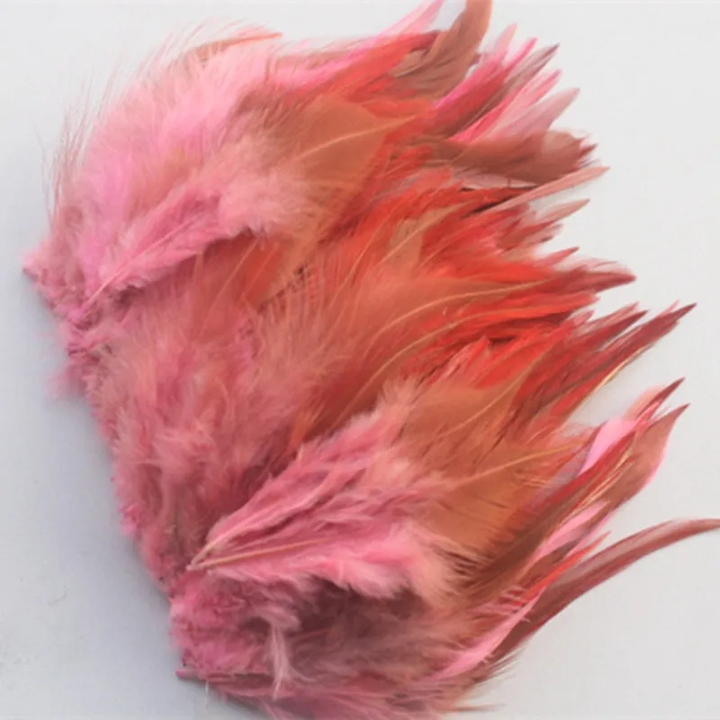 Оптом 100 шт розовые высококачественные красивые натуральные перья с шеи фазана