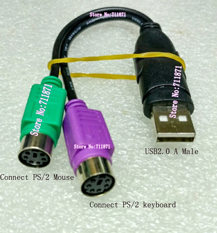 Подключи и играй с чипом USB PS/2 tieline подключите мышь квадратная клавиатура Usb PS 2