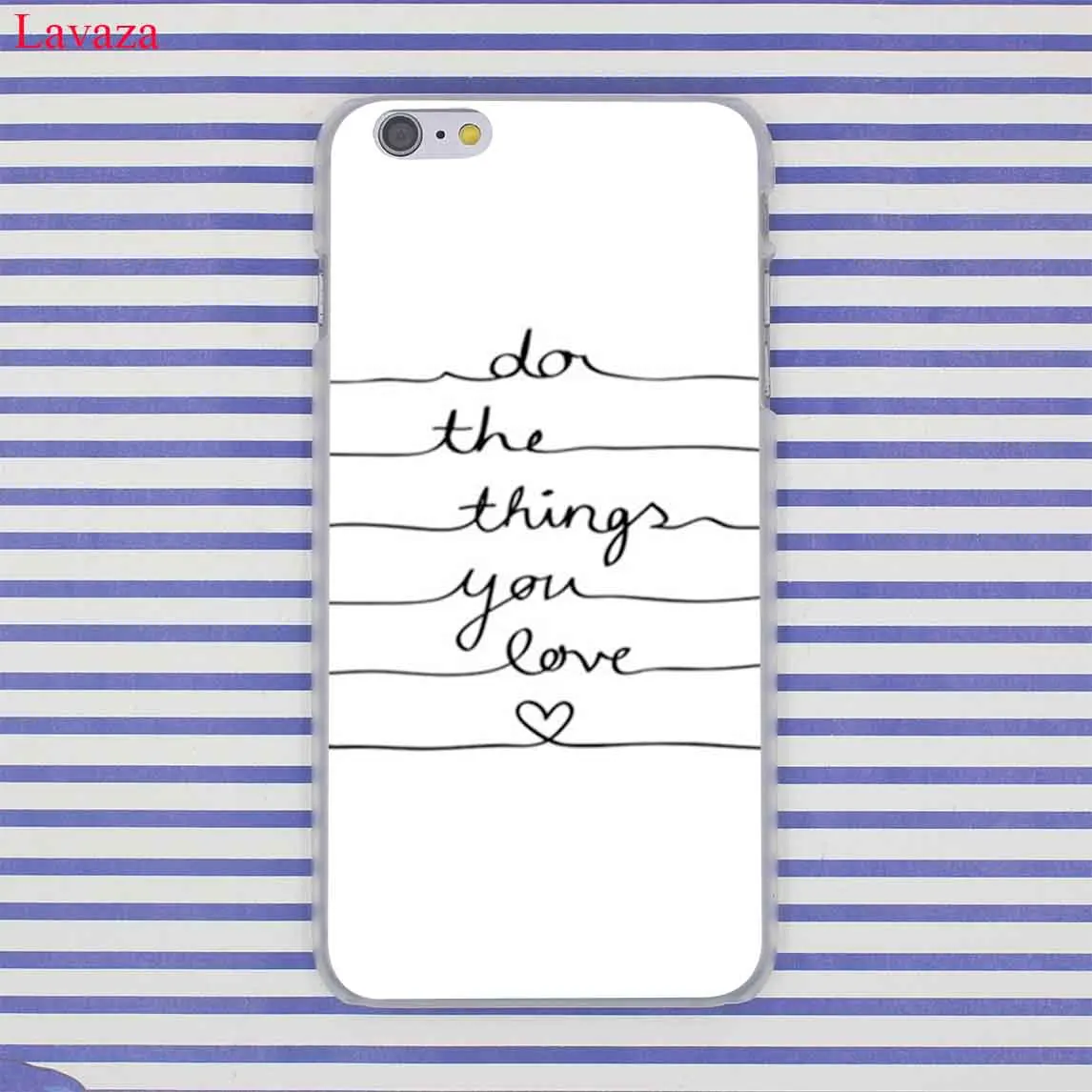 Жесткий чехол для телефона Lavaza с надписью Motto Happe Valentines Day Для iPhone XR X XS 11 Pro Max 10 7 8 6S 5 5S SE 4 4s