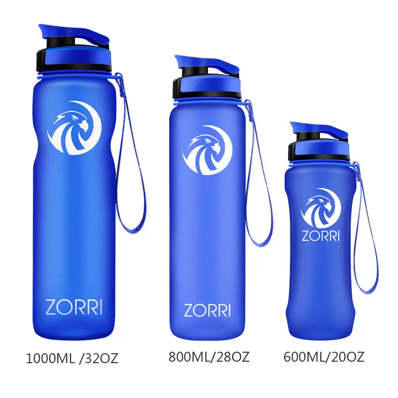 drak blue ZORRI бутылка для воды шейкер для протеина Спортивная бутылка для воды для туризма и кемпинга на открытом воздухе Велоспорт Защита от протечек здоровье вода+ бутылки - Цвет: drak blue