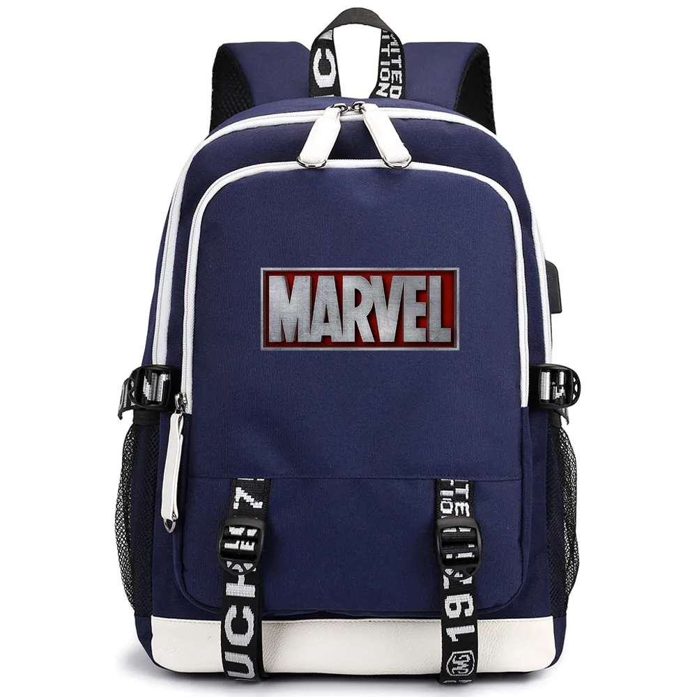 24 Comics Marvel атака на Титанов крылья USB разъем для наушников для мальчиков и девочек школьная сумка для женщин подростков холст для мужчин рюкзак для ноутбука - Цвет: 24