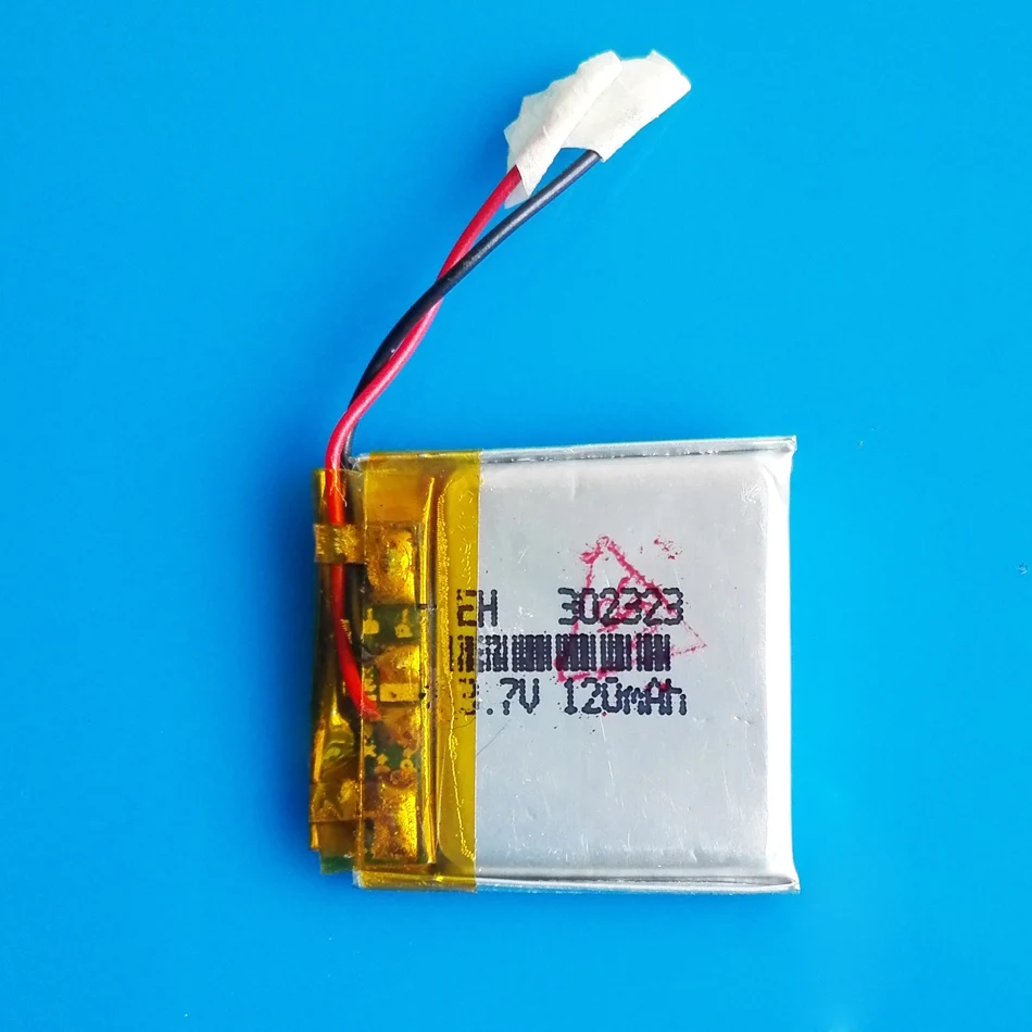 Лот 10 шт 3 7 V 120mAh литий полимерная аккумуляторная батарея Lipo 032323 для MP3 GPS bluetooth