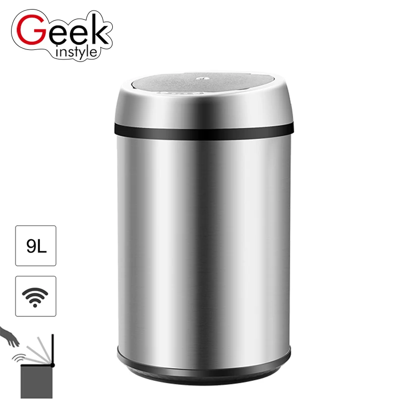 Geekinstyle 6L 9L 12L Infrared Touchless Multifunction Automatic Car Dustbin Sensor Trash Can Eco-friendly Accessory Waste Bin | Дом и сад
