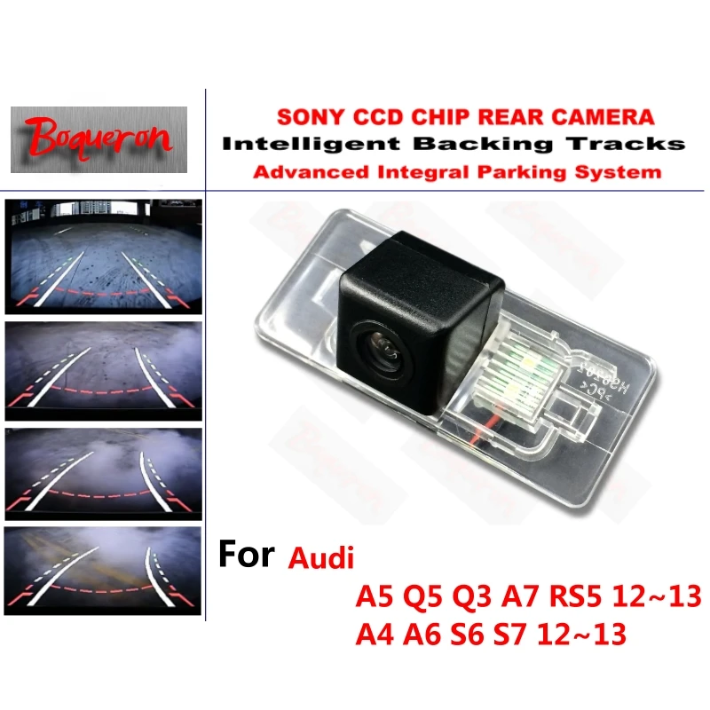 Камера заднего вида для Audi A5 Q5 Q3 A7 RS5 12 ~ 13 A4 A6 S6 S7 CCD|rear view camera|rear camera viewrear parking |