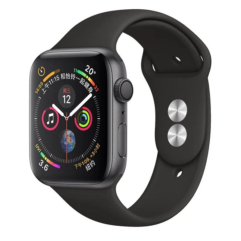 01 Black Ремешок для apple watch Группа apple watch 4 3 iwatch Группа 42 мм 38 мм 44 мм 40 мм pulseira correa Браслет Смарт часы аксессуары петля - Цвет ремешка: 01 Black