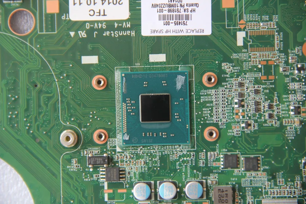 751495-001 для HP 15-F материнская плата ноутбука DA0U87MB6C2 с Pentium N3520 CPU Onboad DDR3 полностью