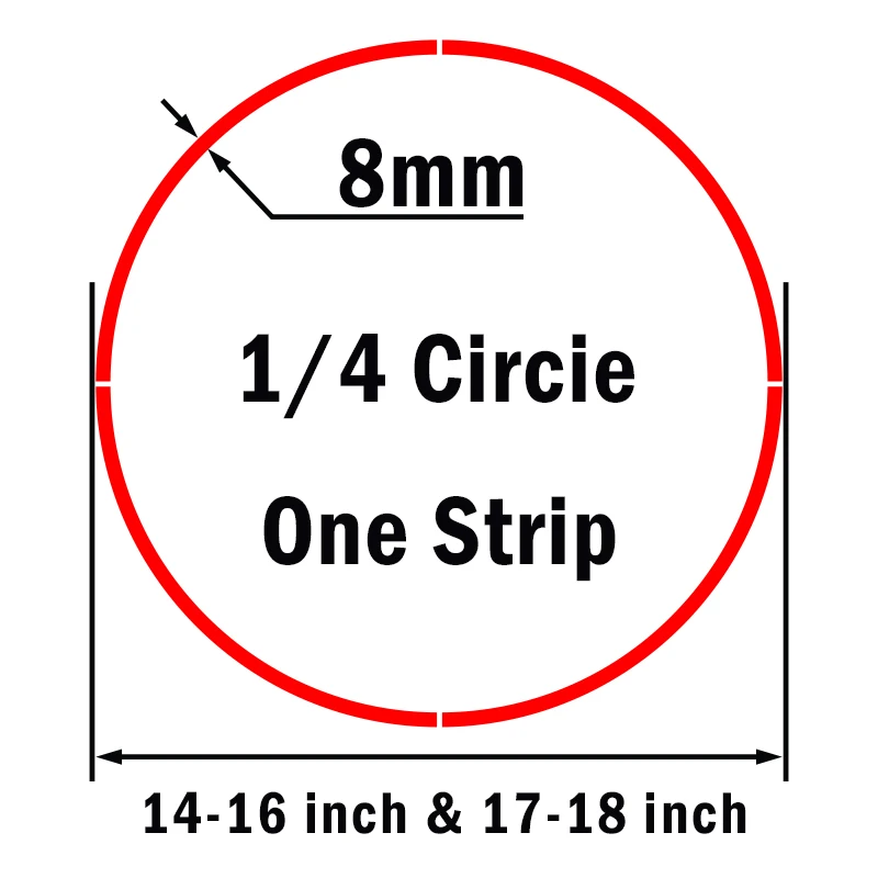 

Newbee 16 Pcs Strips Motorcycle Wheel Sticker Reflective Decals Rim Tape Bike Car Styling For YAMAHA HONDA SUZUKI Harley BMW KTM