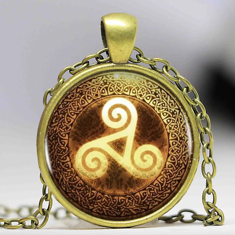 Натуральное и идеальное уникальное ожерелье с подвеской бронзовым покрытием