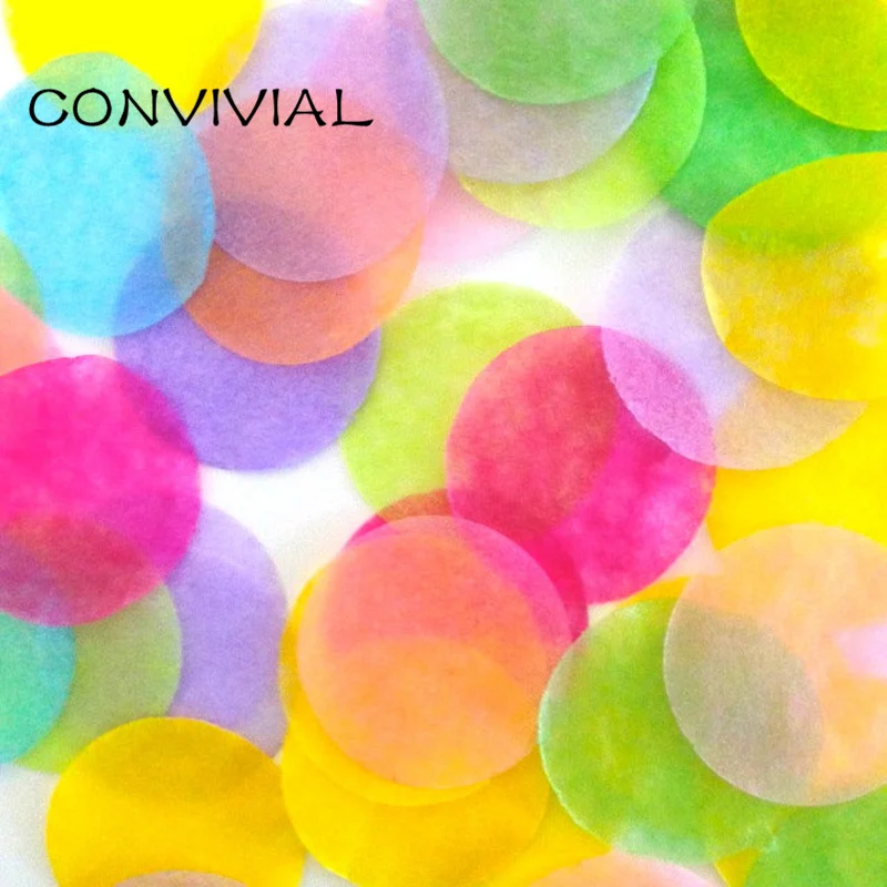 Colorsl1000Pcs Бумага конфетти шарики для свадебного украшения День рождения Kid Baby Shower