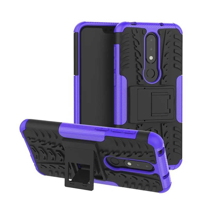 Ударопрочный чехол для Nokia X6 / NokiaX6 5 8 дюйма прочные гибридные Чехлы Armor 2 в 1 задняя