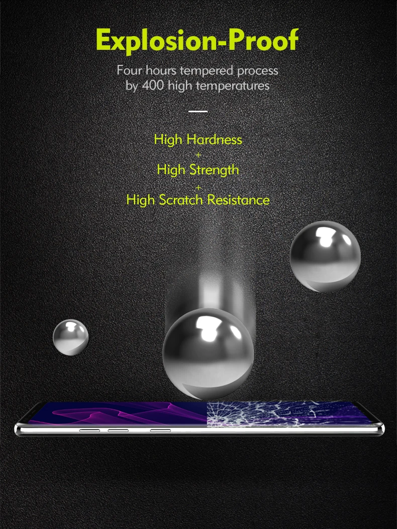 Benks 3D изогнутый теплоизгиб край закаленное стекло Полный экран протектор для samsung Galaxy Note 8 экран HD крышка защитная пленка