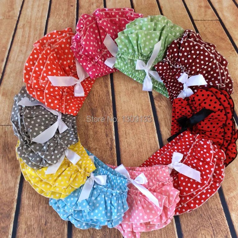 Платье для маленьких девочек с узором в горошек Пестрые брюки шаровары