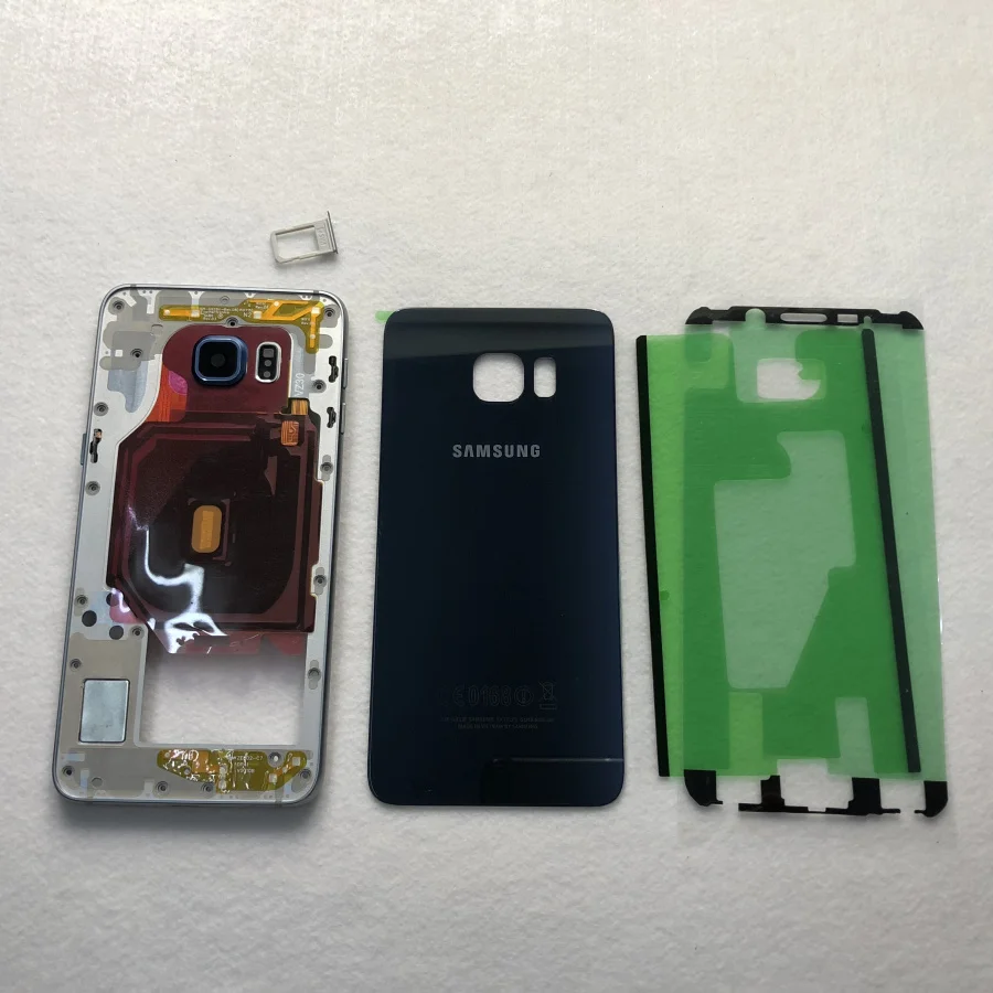 Для Samsung Galaxy S6 edge + Plus G928 G928F средняя Рамка металлическая рамка крышка аккумулятора