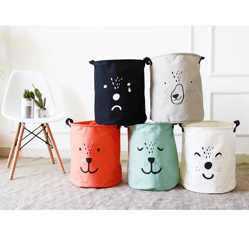 Новый мультфильм складной корзина для белья одежда получать ведро игрушки