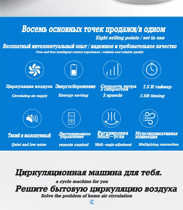 Ультра-тихий бескорпусный Электрический вентилятор без пузырей вентилятор 220 В охлаждающий вентилятор с дистанционным управлением башня Вентилятор 360 градусов циркуляция воздуха Топ Quali