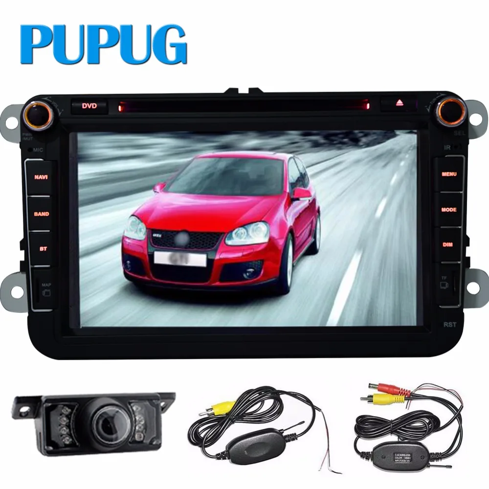 2Din 8 дюймов четырехъядерный Android vw автомобильный dvd для Polo Jetta Tiguan passat b6 B5 cc skoda fabia
