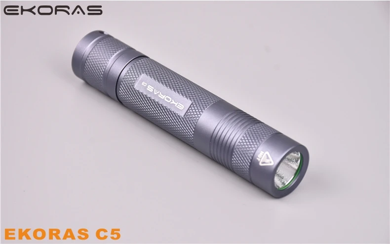 Ekoras C5 V2.0 Мощный тактический светодиодный светильник 18650 Cree XML u2 1200lm фонарь светильник с двойным переключателем индикатор питания ATR